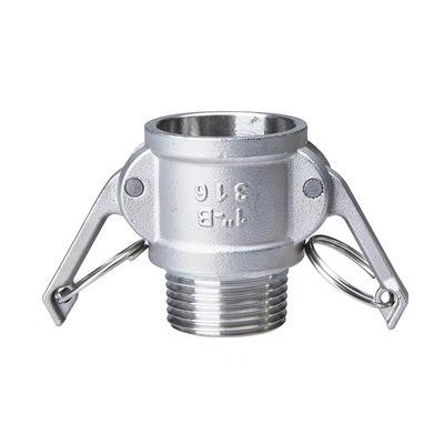 China SS304/316 stainless steel camlock pipe fittings coupling type B manufcturer for sale