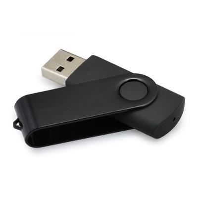 China Portable Black 8GB Clip Swivel Metal USB 2.0 Memory Disk Custom Personalized for sale