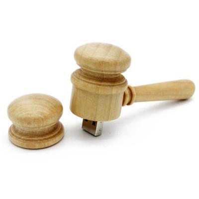 China Wooden Hammer Gavel 4gb 16gb 32gb 64gb memory usb stick pen drive pendrive for sale