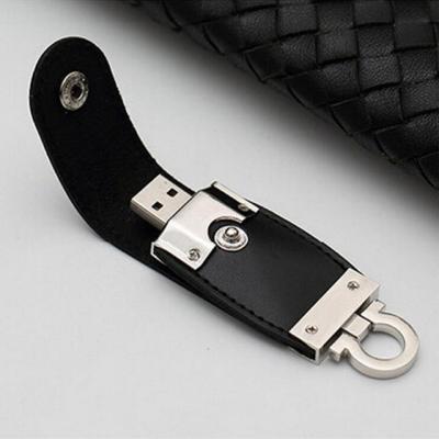 China Customized Mini 8gb Leather Cheap Popular Wholesale Leather 16gb 32gb USB Flashdrive from China for sale