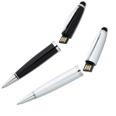 China Rectangle metal pen usb 2.0 drive flash pen form usb memory 4gb with factory price for sale