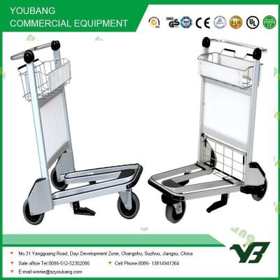 China Durable Stainless Steel Airport Luggage Trolley baggage cart for passenger for sale