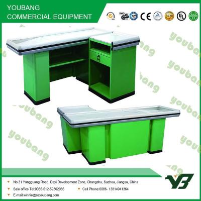 China Modern retail , supermarket checkout counter cashier desk With CE , ISO9001 for sale