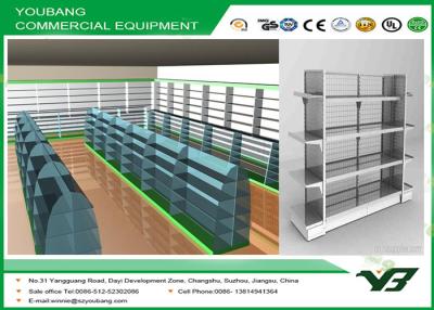 China Prateleira L1200 da gôndola do shelving da exposição do supermercado de Pegboard * W900 * H1800 à venda