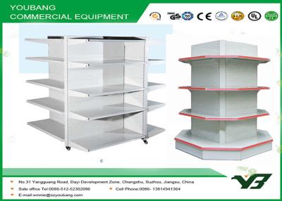 China Plain Back Panel Doule side cosmetic shelf store or Supermarket Shelving Set for sale