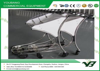 China Light Duty Stainless steel or aluminum Airport hand luggage trolleys shopping cart for sale