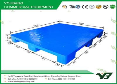 China Euro Standard Single Tray hygienic Heavy Duty Plastic Pallet 1200 * 1000mm for sale