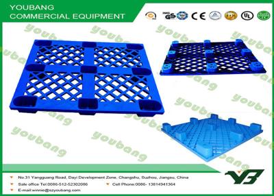 China Custom Eco - friendly Heavy Duty Plastic Pallets , blue plastic pallets HDPE material for sale