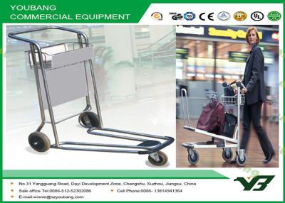 China Aluminum alloy  Airport Luggage Trolley / Airport Baggage Cart with brake for sale