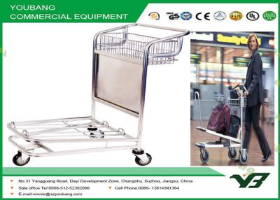 China Unfolding Airport Luggage Trolley Zinc Plated Suitcase trolley cart 200kgs for sale