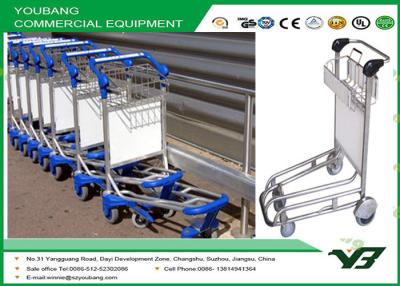 China Sliver Airport Luggage Trolley / airline baggage carts with wheels OEM , ODM for sale