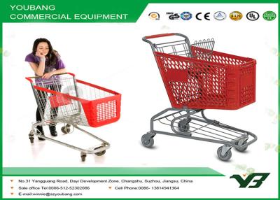 China Children shopping trolley / shopping cart with baby seat , 5'' inch PU wheels for sale