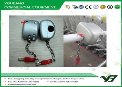 China Steel Supermarket Trolley Lock / Supermarket Accessories trolley locks coin operated for sale