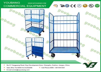 China 500kg  logistics warehouse trolley cart materials handling trolleys with wheels for sale