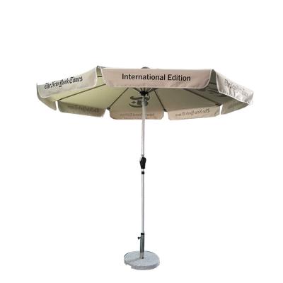 China Durable/Waterproof/UV-proof Outdoor Patio Villa Sun Umbrella Beach Pool Scenic Garden Operated Hand Crank Umbrella for sale