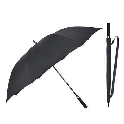 China Contemporary Long Shaft Oversized Fiberglass Pole Windproof Promotion Golf Umbrella for sale