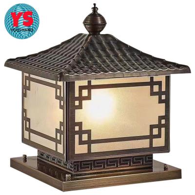 China Villa Garden Wholesale Factory Price Lighting  Waterproof r led Pillar Outdoor Lamp Vintage Light Garden column light for sale