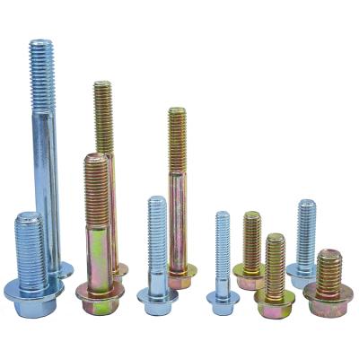 China Din6921 Round Hex Bolt Flange Shoulder 12 X 1.5 X 30 Mm Hex Head Flange Bolts for sale