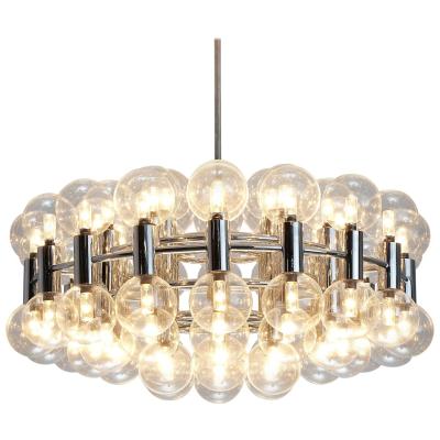 China Modern Modern Hanging Lighting Pendant Light Gold LED Crystal Circle Luxury Rings Ceiling Chandelier for sale