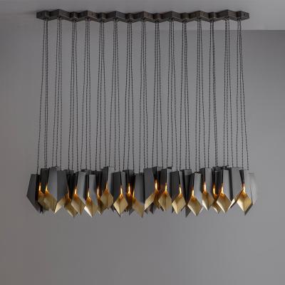 China New Design Wholesale Modern Art Deco Rustic Modern Bronze Chandelier for Dining Room Cafe Hotel for sale