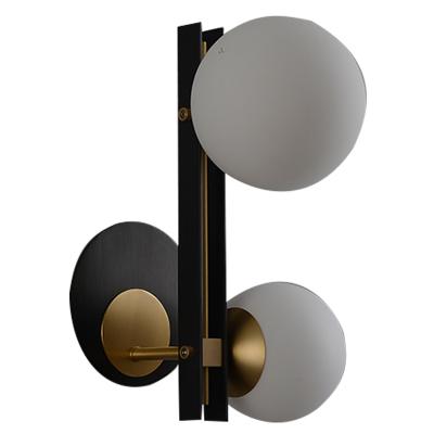 China Modern Nordic Style G9 LED Wall Lamps Glass Ball Wall Lights For Passage Hallway Bedroom Bedside Lamp Wall Sconces AC85-265V for sale