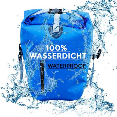 China Water Proof OEM/Odm Bicycle Bags 500D PVC Rear Bike Pannier Saddle Bag Waterproof Travel Bicycle Outdoor Bicycle Recycling Bags and Boxes for sale