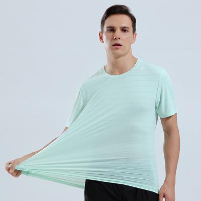 China Wholesale High Quality Anti Shrink Custom Design Comfortable Blank Spandex/Polyester T-Shirt For Men for sale