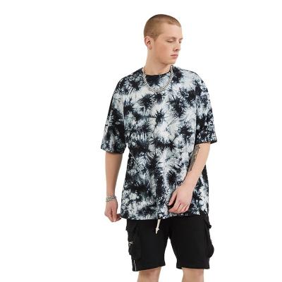 China Wholesale Anti-Wrinkle Plus Size Men Cotton Tie Dye Loose T-Shirt For Summer Casual Hip Hop T-shirt Sweatshirt for sale