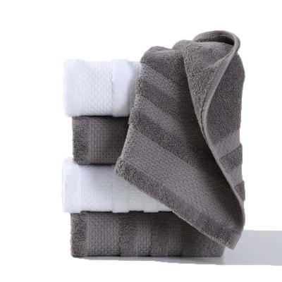 China Sustainable High Quality Bamboo Cloth Towel Hotel Cotton Bath Towels Face Towels 100% Cotton for sale