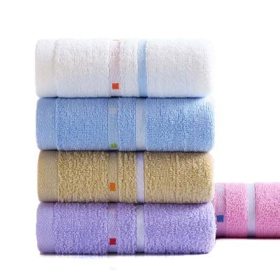 China Factory price viable wholesale 100% cotton luxury single color towel for bathroom towel for sale