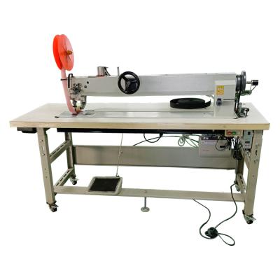 China Heavy Duty Material Product Easy To Sell Double Needle Industrial Compound Fodder Long Arm Sewing Machine For Leather Sofa for sale