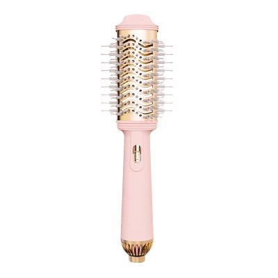 China Hot Round Airbrush Cepillo Secador 3 In 1 Wholesale Ionic Hair Dryer Brush Straightening Comb Hair Stretcher And Dryer for sale