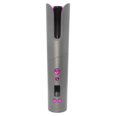 China Weimei 360 Rotating OEM Temperature Control LCD Display Portable Rechargeable Cordless Automatic Hair Curler for sale