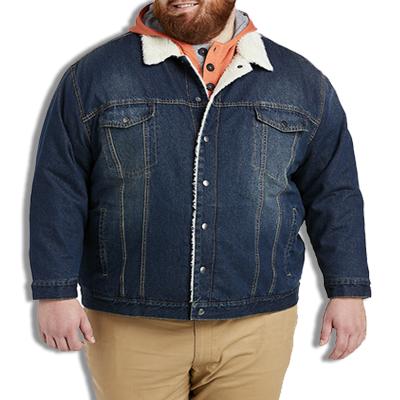 China Wholesale Windproof Mens Fashion Jackets Big And Tall Style Spring Autumn Big And Tall Plus Size Mens Denim Jacket For Men for sale