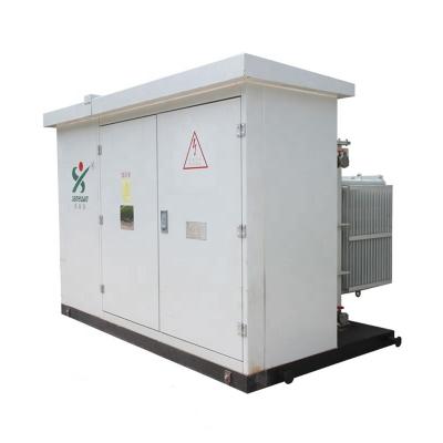 China Solar American Type Prefabricated Substation 12kV 630KVA Transformer Step-Up Compact Substation 630KVA; ‰ ¤ 1600 for sale