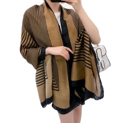 China 2021 Summer New Arrival Hot Selling Cotton And Printed Scarf Women'S Beach Shawl Fashion Long Scarf for sale