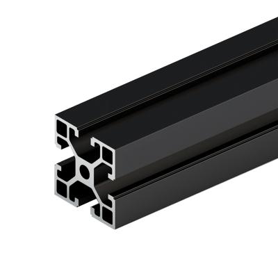 China door & Standard Black Industrial Aluminum Window T Slot 4040series Profile 40 Linear mmx Rail mmx 40mm for sale