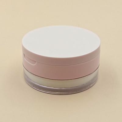 China Whitening OEM Romantic Shiny Pink Round Container Bird Powder Loose Jar With Blast And Mirror Private Label High Quality Custom Colored for sale