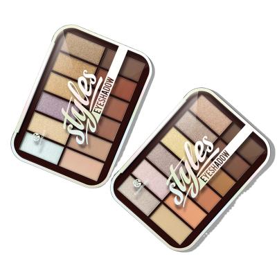 China Vegan Eyeshadow Matte Korean Glitter Nude Neutral OEM Eyeshadow Waterproof Palette Custom Logo Cosmetics for sale