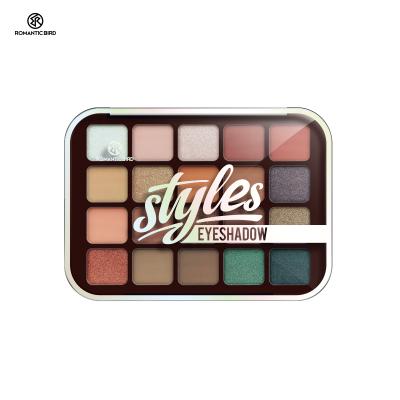 China Waterproof Beauty Glazed Eyeshadow OEM ODM Metallic Neutral Smoky Sombra Dye Palette Private Label for sale