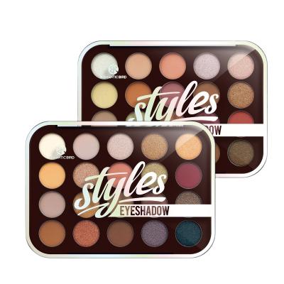 China Private Label Bird Eyeshadow Palette Makeup Shiny High Quality Waterproof Romantic Waterproof Eyeshadow 20 Set for sale