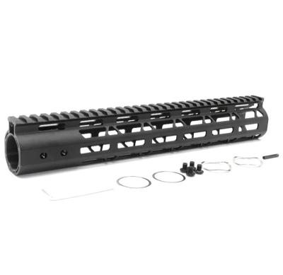 China Lightweight M-Lok Aplus NSR 12 Inch AR-15 Style Black One Piece Free Float M-LOK AR15 Handguard System With Steel Barrel Nut for sale