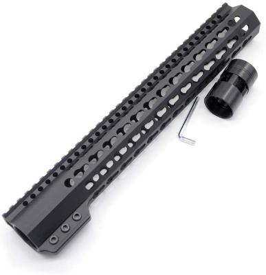 China Black Anodized New Sling On Black Tactical 13.5 Inch Keymod Handguard For AR15 M4 M16 With Steel Barrel Nut Fits .223/5.56 Rifle for sale