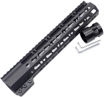 China New Aplus Black Anodized Sling On 10 Inch Black Tactical Keymod Handguard For AR15 M4 M16 With Steel Barrel Nut Fits .223/5.56 Rifle for sale