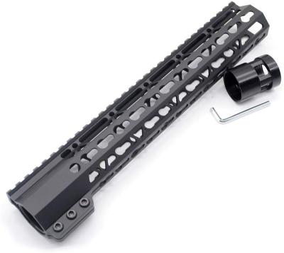 China Black Anodized New Sling On 12 Inch Black Tactical Keymod Handguard For AR15 M4 M16 With Steel Barrel Nut Fits .223/5.56 Rifle for sale