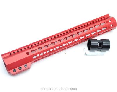 China Keymod New Handguard Aplus Sling Sling On 13.5 Inch Red Tactical Keymod Handguard For AR15 M4 M16 With Steel Barrel Nut Fits .223/5.56 Rifle for sale