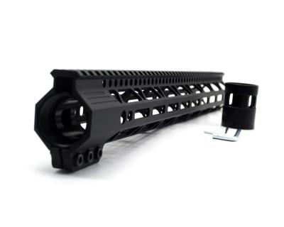 China New M-lok handguard sling on sling on black tactical 17 inch M-LOK handguard for AR15 M4 M16 with steel barrel nut fits .223/5.56 rifle for sale