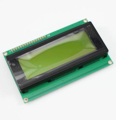 China LCD2004A Module 5v 20 x4 Screen Yellow Green LCD 76mm*26mm for sale