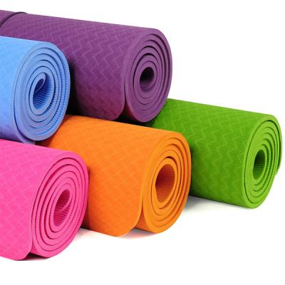 China Eco-Friendly Tape Print Custom Logo Tape Yoga Mat for sale