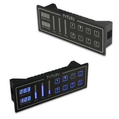 China App Control HEYRV Mobile High Quality Three Way Indoor Water Tank Water Level Temperature With 8-Way Voltage Display Switch Control Panel for sale